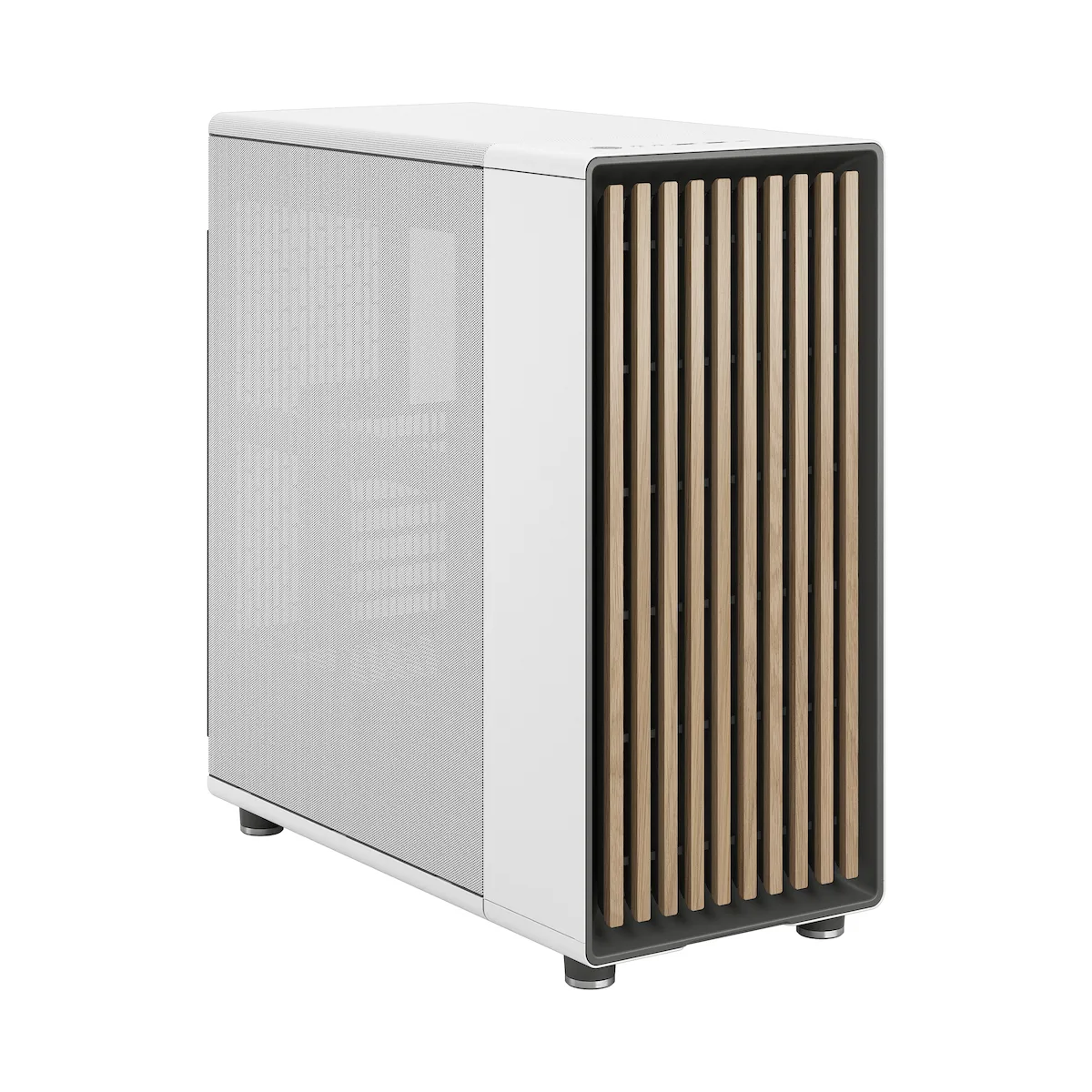 Fractal Design North Gaming Midi Tower Κουτί Υπολογιστή με Πλαϊνό Παράθυρο Chalk White FD-C-NOR1C-03