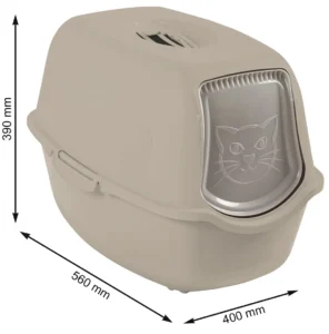 Rotho My Pet Bailey Τουαλέτα Γάτας Κλειστή Μπεζ Μ56 x Π40 x Υ39cm