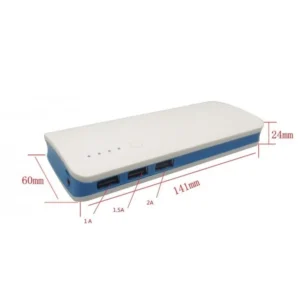 Esperanza EMP106 Power Bank 8000mAh με 3 Θύρες USB-A Λευκό/Γκρι