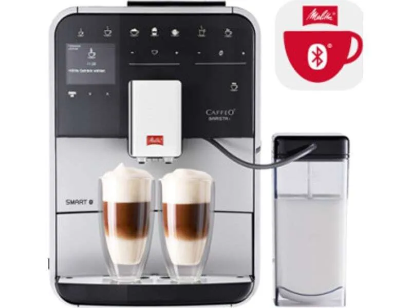 Melitta Barista T Smart F83/0-101 Αυτόματη Μηχανή Espresso 1450W Πίεσης 15bar με Μύλο Άλεσης Ασημί