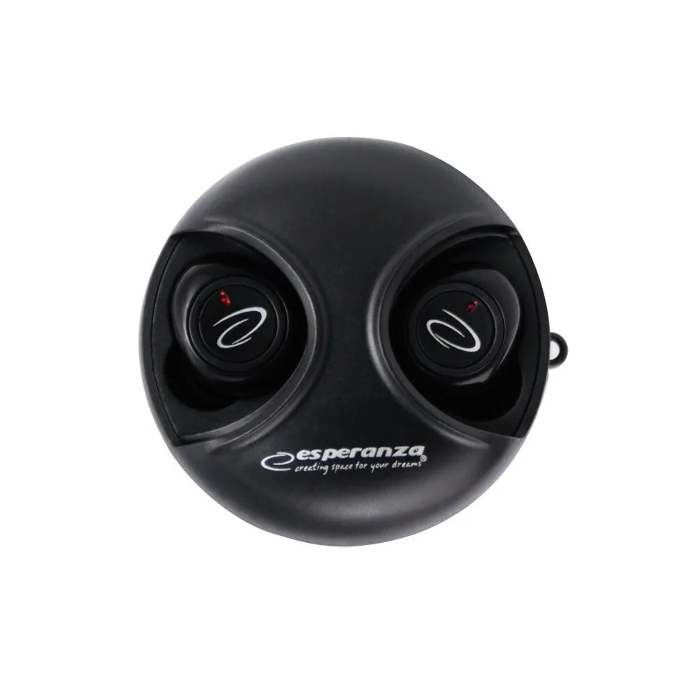 Esperanza EH228K In-ear Bluetooth Handsfree Ακουστικά με Θήκη Φόρτισης Μαύρα