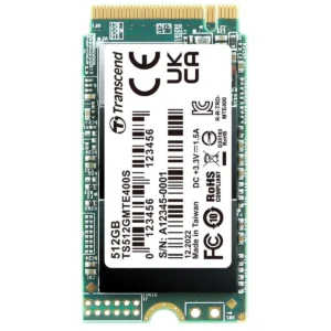 Transcend SSD 512GB M.2 NVMe PCI Express 3.0 TS512GMTE400S