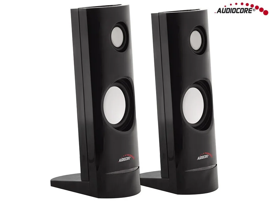 Audiocore AC860 Ηχεία Υπολογιστή 2.0, 8W Μαύρο