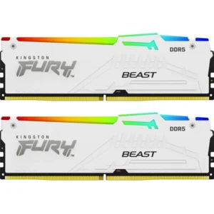 Kingston Fury Beast RGB 32GB DDR5 RAM με 2 Modules (2x16GB) και Ταχύτητα 5600 για Desktop (KF556C36BWEAK2-32)
