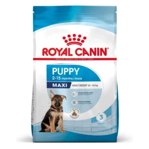 Royal Canin Puppy Maxi 4kg Ξηρά Τροφή για Κουτάβια Μεγαλόσωμων Φυλών με Ρύζι και Χοιρινό