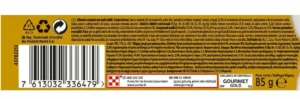 Purina Gourmet Gold Υγρή Τροφή για Ενήλικες Γάτες σε Κονσέρβα με Κοτόπουλο και Βοδινό 85gr