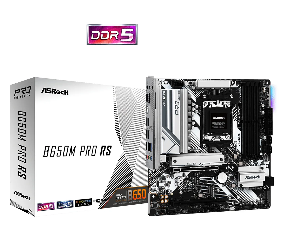 Μητρική Κάρτα Asrock B650M Pro RS Micro ATX με AMD AM5 Socket
