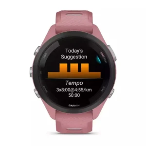 Garmin Forerunner 265s 42mm Αδιάβροχο Smartwatch με Παλμογράφο (Light Pink/Whitestone)