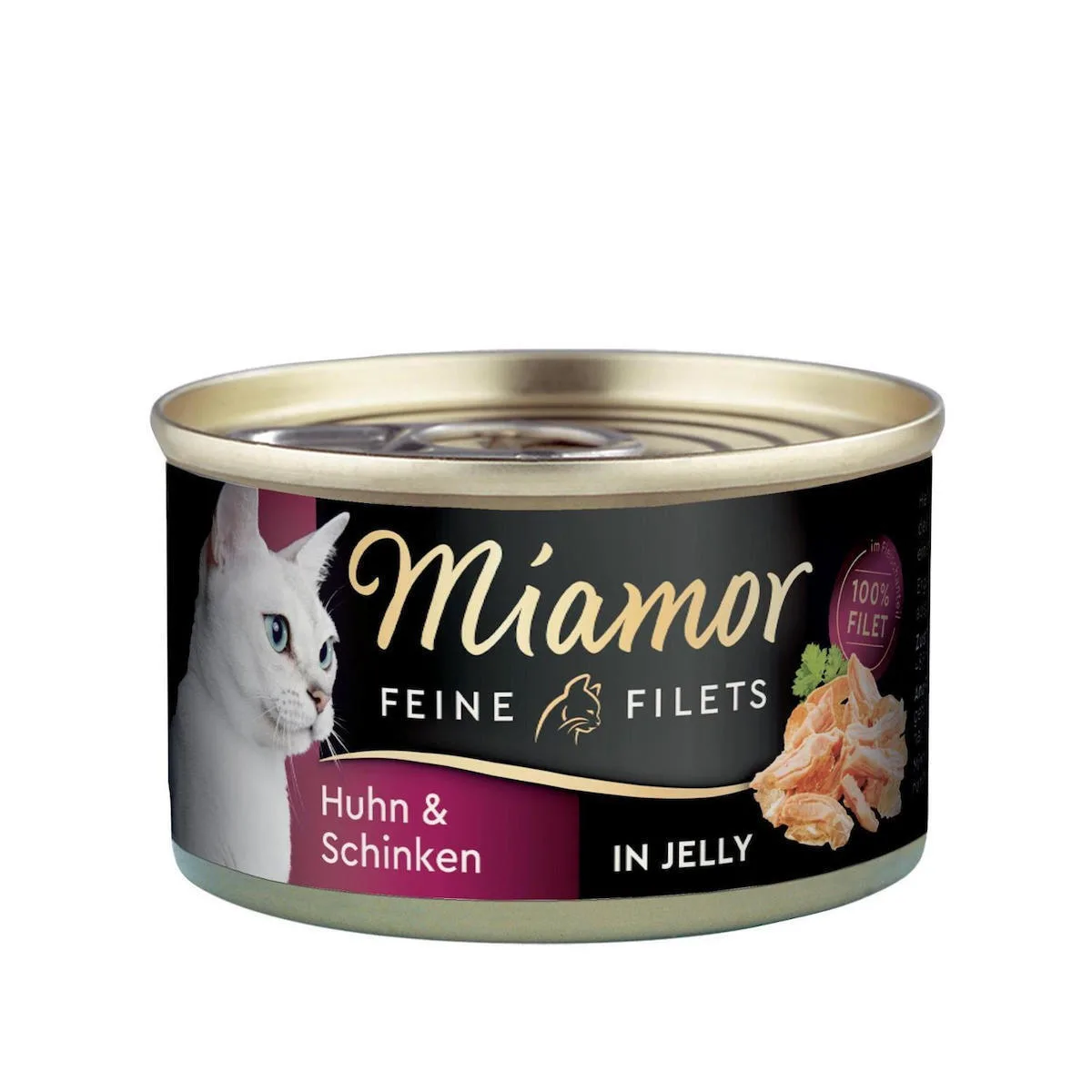Miamor Feine Filets Υγρή Τροφή για Ενήλικες Γάτες σε Κονσέρβα με Ζαμπόν και Ρύζι 100gr