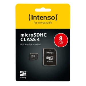 Intenso 3403460 microSDHC 8GB Class 4 Default Speed με αντάπτορα