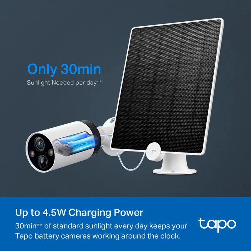 TP-Link Tapo A200 Ηλιακό Panel Συστημάτων CCTV 4,5W