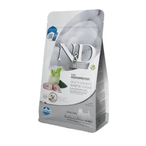 Farmina N&D White Fish Monoprotein 2kg Ξηρά Τροφή χωρίς Σιτηρά & Γλουτένη για Ενήλικους Σκύλους Μικρόσωμων Φυλών με Ψάρι