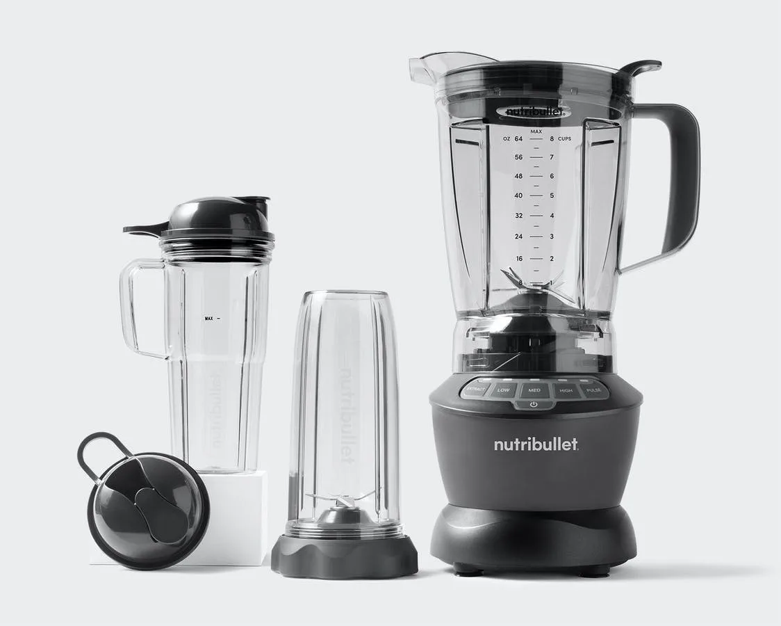 NutriBullet Μπλέντερ για Smoothies 1.8lt 1200W Μαύρο NBF500DG