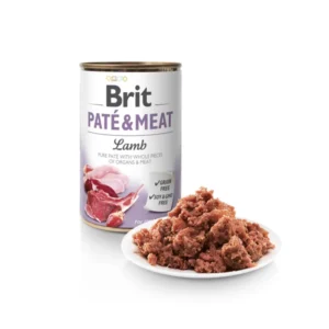 Brit Pate & Meat Υγρή Τροφή Σκύλων σε Κονσέρβα με Αρνί χωρίς Σιτηρά & Γλουτένη 400gr 308455 DLZRITKMP0044