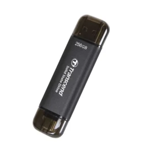 Transcend ESD310C 256GB USB 3.2 SSD Stick με σύνδεση USB-C & USB-A Μαύρο