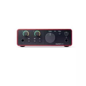 Focusrite Scarlett Solo 4th Gen Εξωτερική Επαγγελματική Κάρτα Ήχου USB για PC