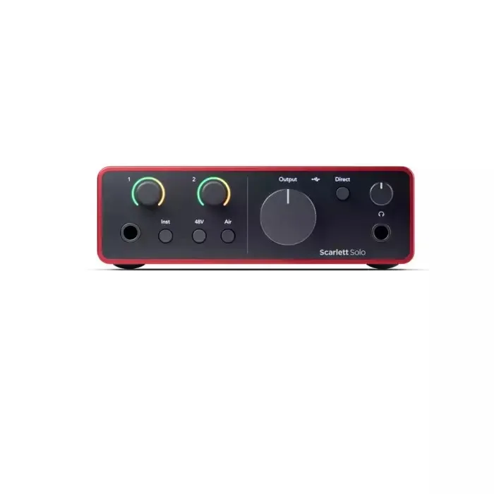Focusrite Scarlett Solo 4th Gen Εξωτερική Επαγγελματική Κάρτα Ήχου USB για PC