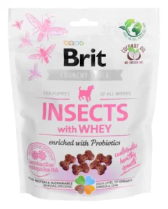 Brit Whey Λιχουδιές για Κουτάβια με Έντομα 200gr