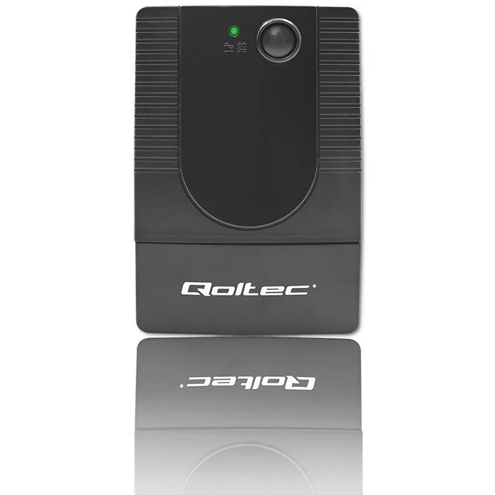 Qoltec FR UPS Line-Interactive 650VA 360W με 2 Schuko Πρίζες