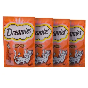 Dreamies Variety Λιχουδιές Σνακ με Κοτόπουλο / Σολομό για Ενήλικες Γάτες 720gr 321846