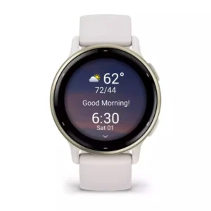 Garmin Vivoactive 5 3,05 cm (1.2") AMOLED Aluminium 42mm Αδιάβροχο Smartwatch με Παλμογράφο (Ivory)