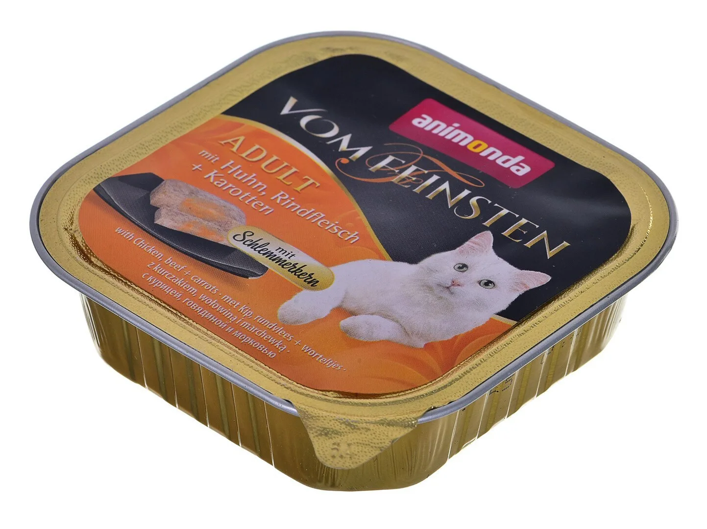 Animonda Adult Υγρή Τροφή για Ενήλικες Γάτες σε Ταψάκι με Κοτόπουλο και Μοσχάρι χωρίς Σιτηρά 100gr