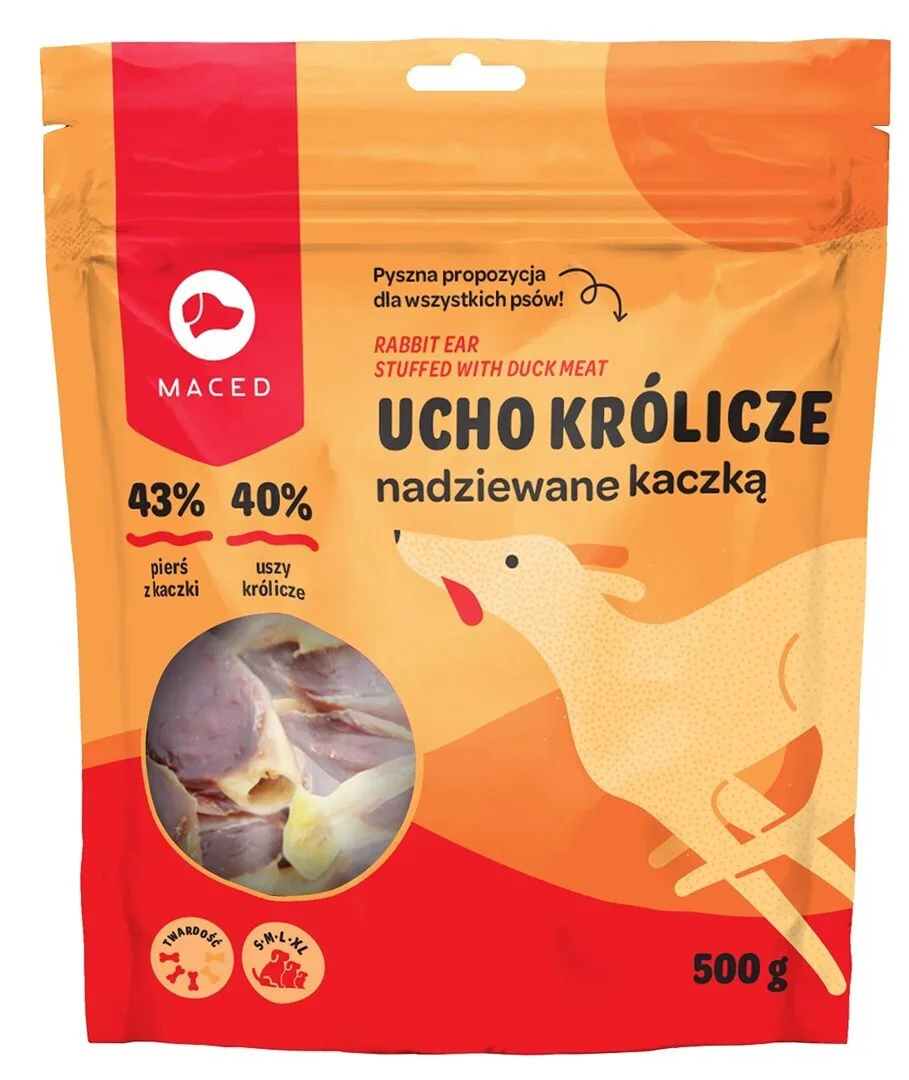 Maced Dog Chew Λιχουδιά Σκύλου Αυτί Μικρόσωμων Φυλών χωρίς Γλουτένη από Πάπια 500gr 310599