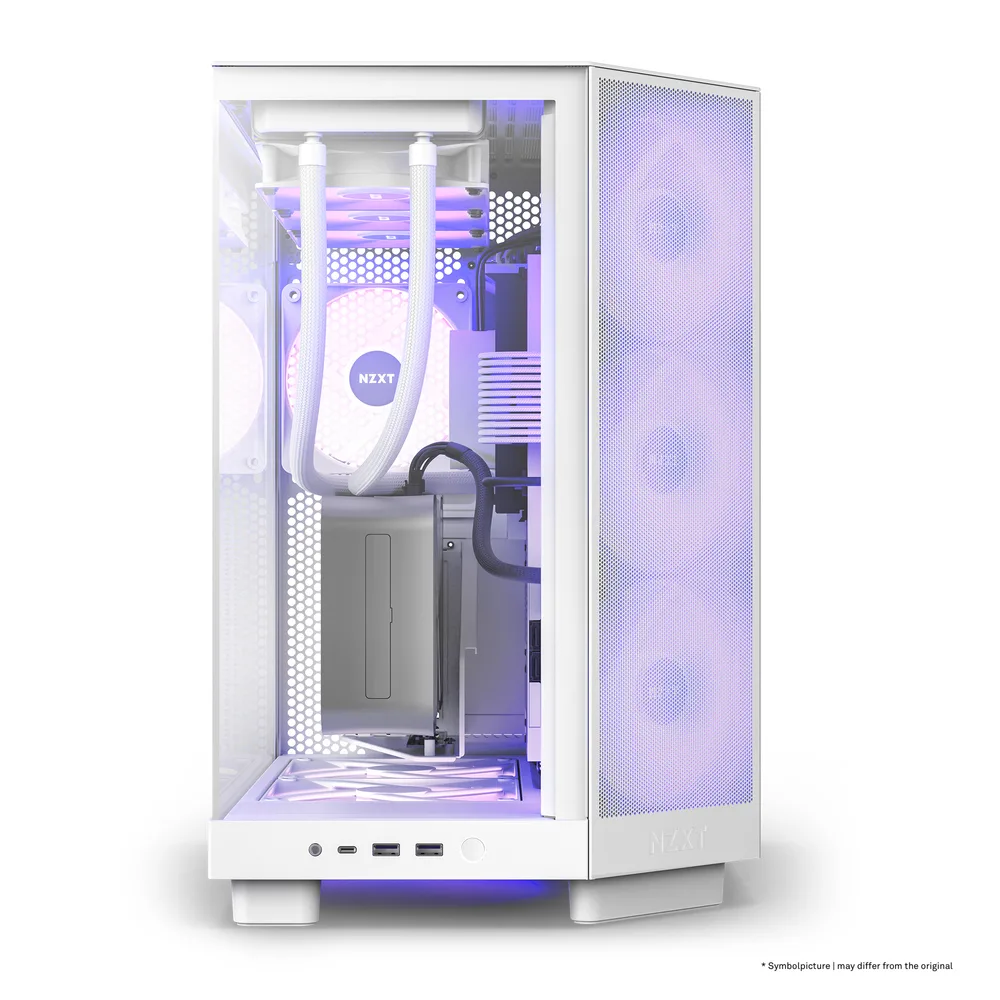 Κουτί Υπολογιστή NZXT H6 Flow RGB Midi Tower Λευκό