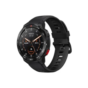 Mibro GS Pro Stainless Steel Αδιάβροχο Smartwatch με Παλμογράφο (Μαύρο)