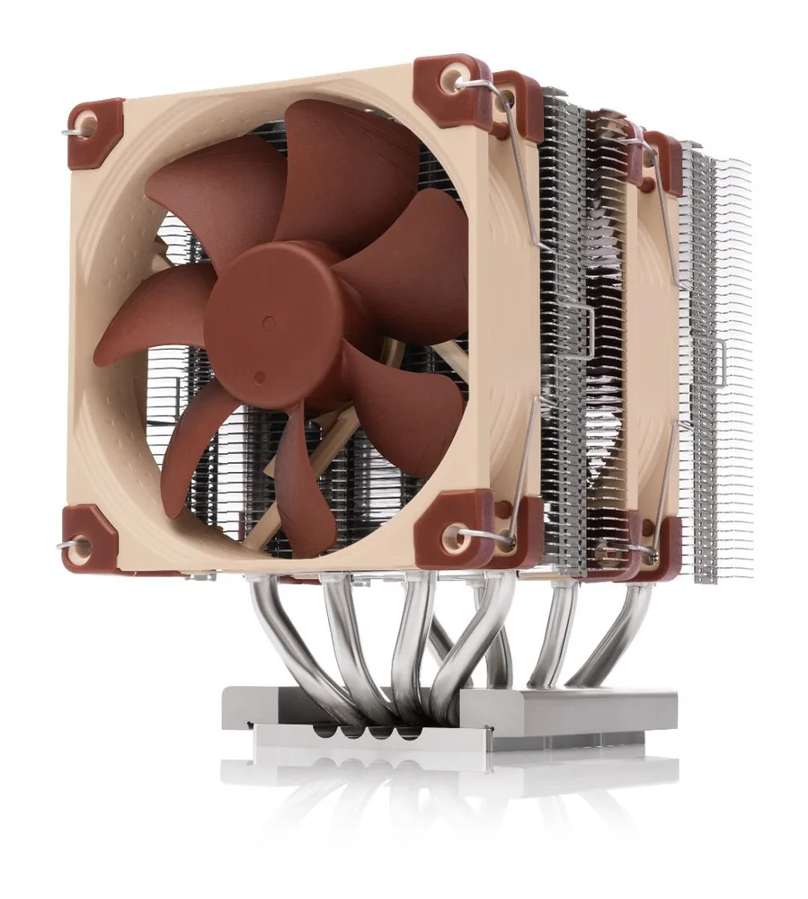 Noctua NH-D9 TR5-SP6 4U Ψύκτρα Επεξεργαστή Διπλού Ανεμιστήρα για Socket SP6/TR5 Καφέ