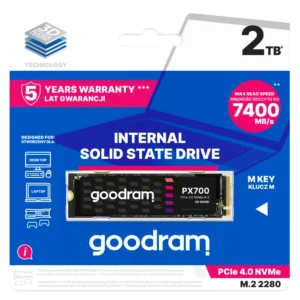 GoodRAM PX700 SSD 2TB M.2 NVMe PCI Express 4.0 SSDPR-PX700-02T-80