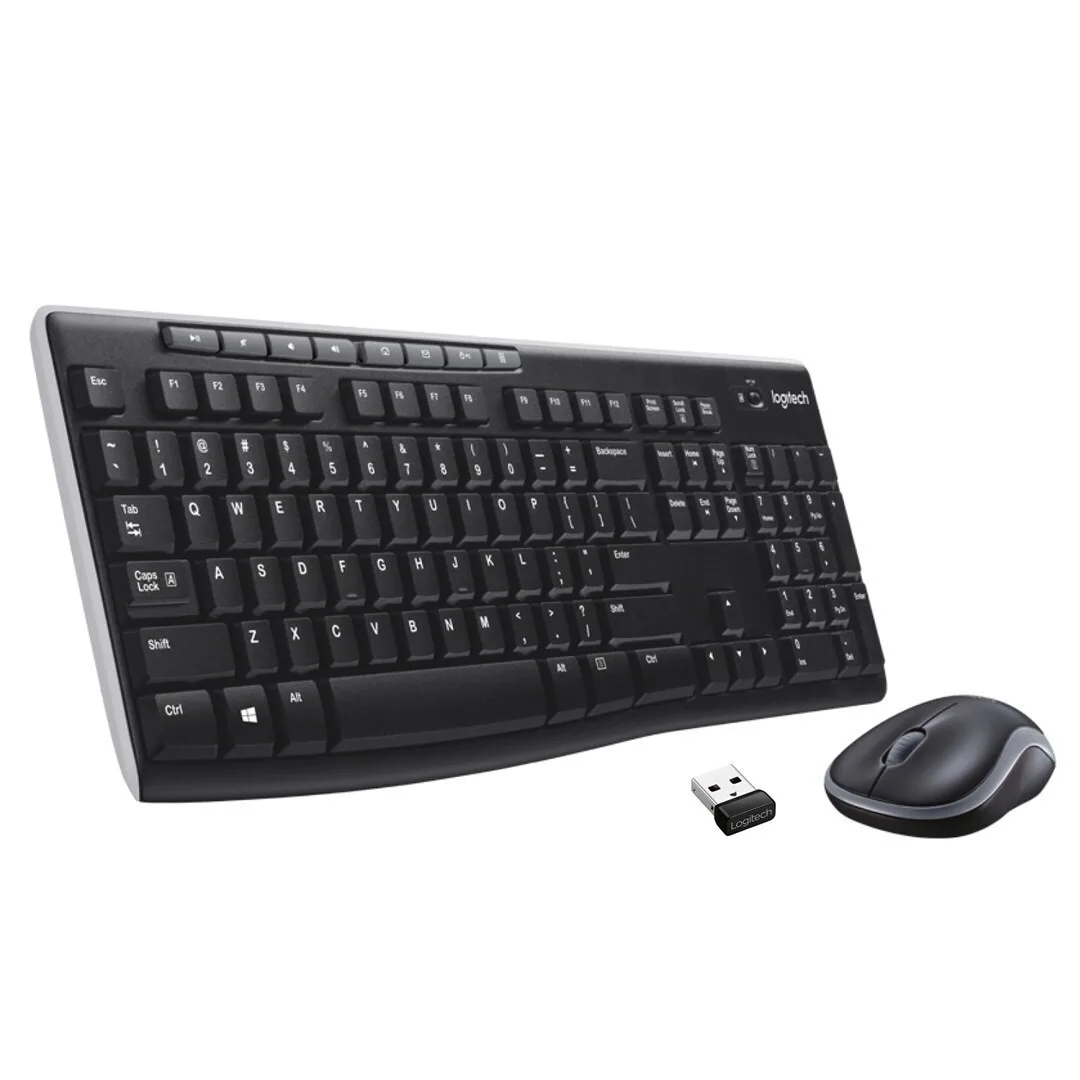 Σετ Πληκτρολόγιο Ποντίκι Logitech Wireless Combo MK270 USB US English Black