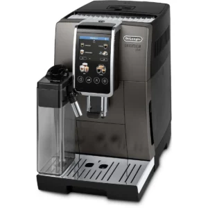 De'Longhi Dinamica Plus Αυτόματη Μηχανή Espresso 1450W Πίεσης 15bar με Μύλο Άλεσης Ασημί