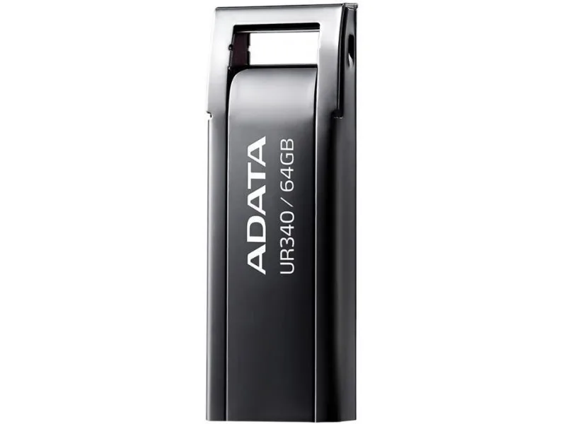 Adata Ur340 64GB USB 2.0 Stick Μαύρο