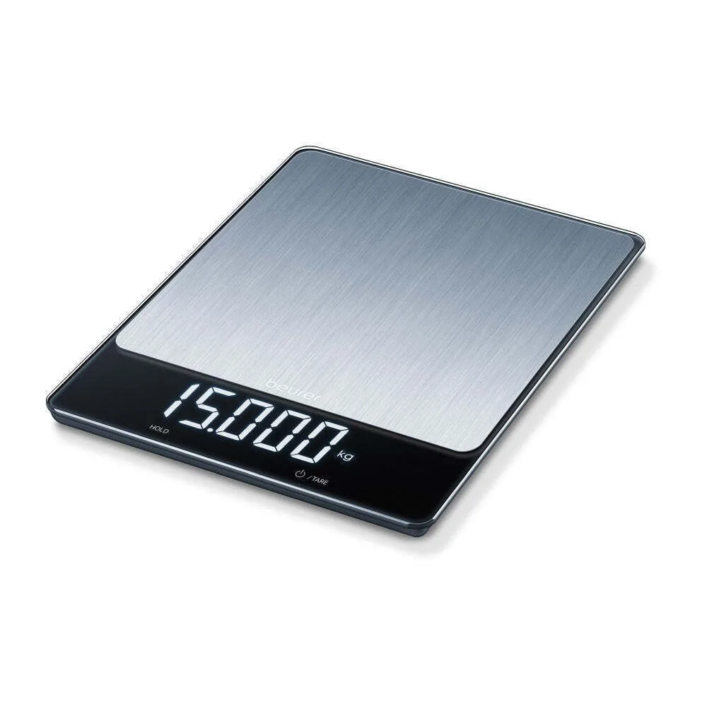 Beurer Ks 34 Xl Ψηφιακή Ζυγαριά Κουζίνας 1gr/15kg Γκρι