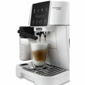 De'Longhi Magnifica Start Αυτόματη Μηχανή Espresso 1450W Πίεσης 15bar για Cappuccino με Μύλο Άλεσης Λευκή