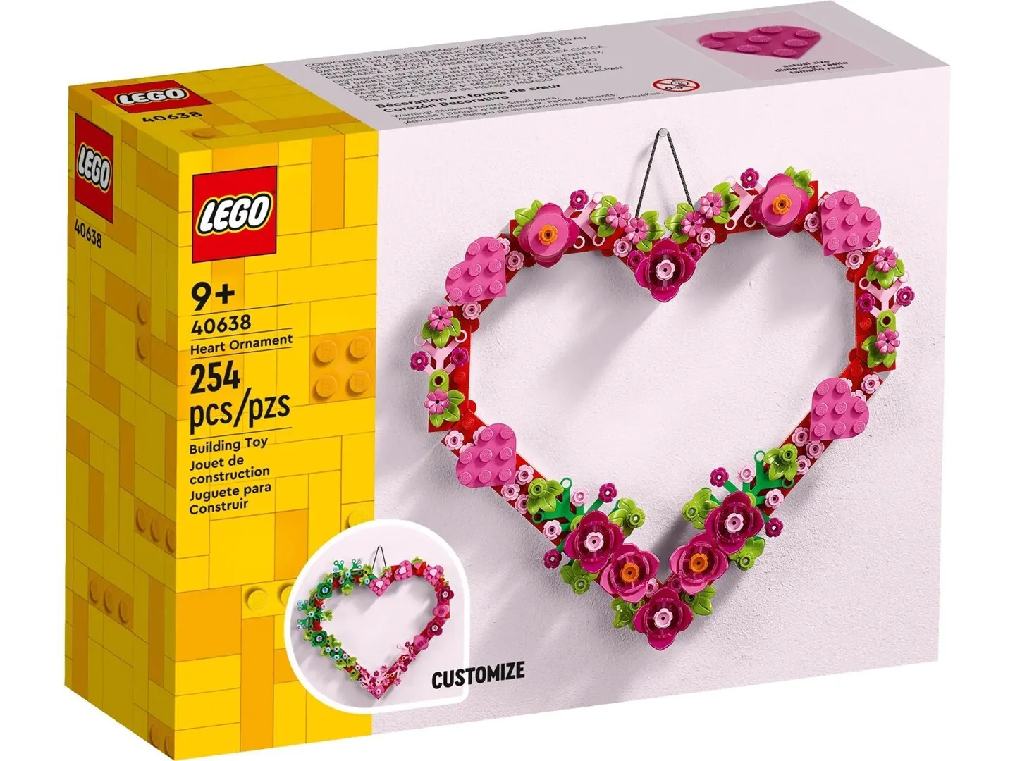 LEGO Icons Heart Ornament 40638