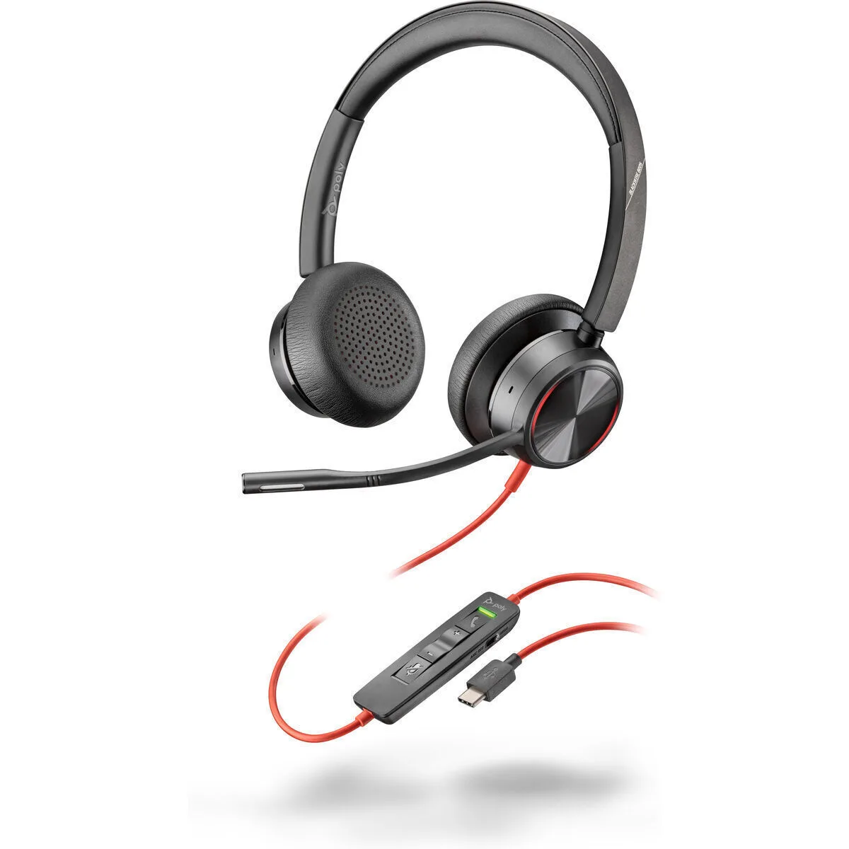 Poly Blackwire 8225 On Ear Multimedia Ακουστικά με μικρόφωνο και σύνδεση USB-C