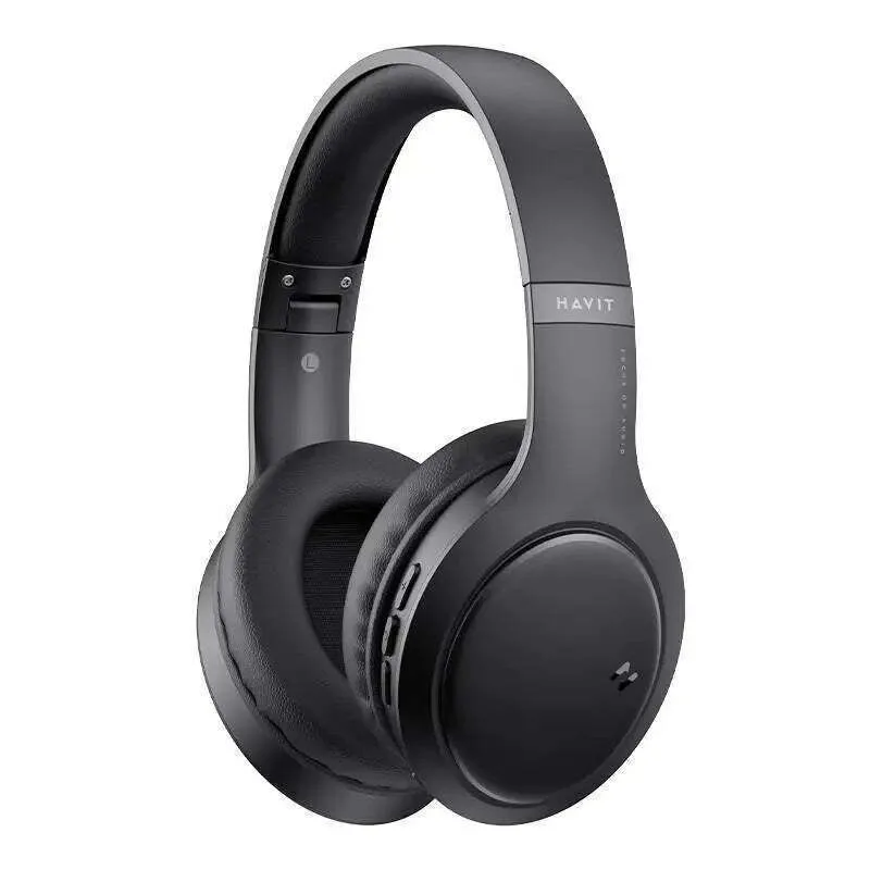 Havit H633BT Ασύρματα / Ενσύρματα Over Ear Ακουστικά με 22 ώρες Λειτουργίας Μαύρα