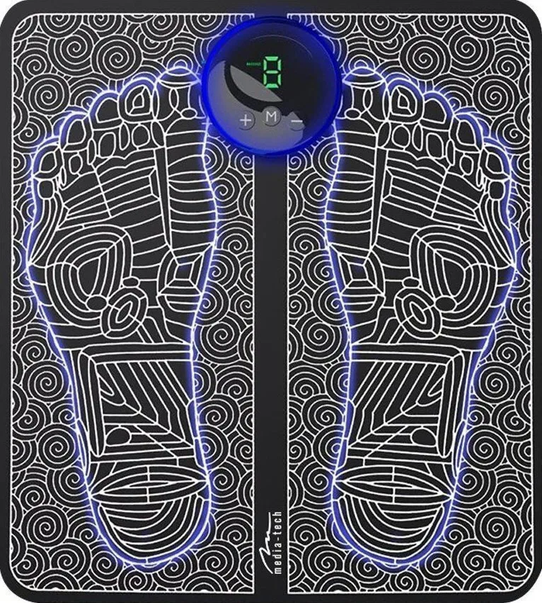 Media-tech Mt6527 Foot Pulse Massage Mat Black