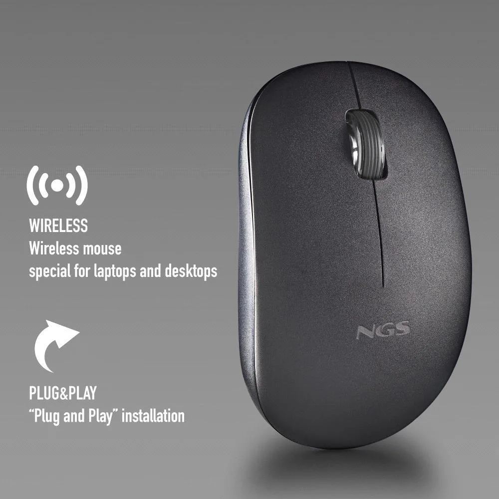 NGS Fog Pro Ασύρματο Ποντίκι Μαύρο