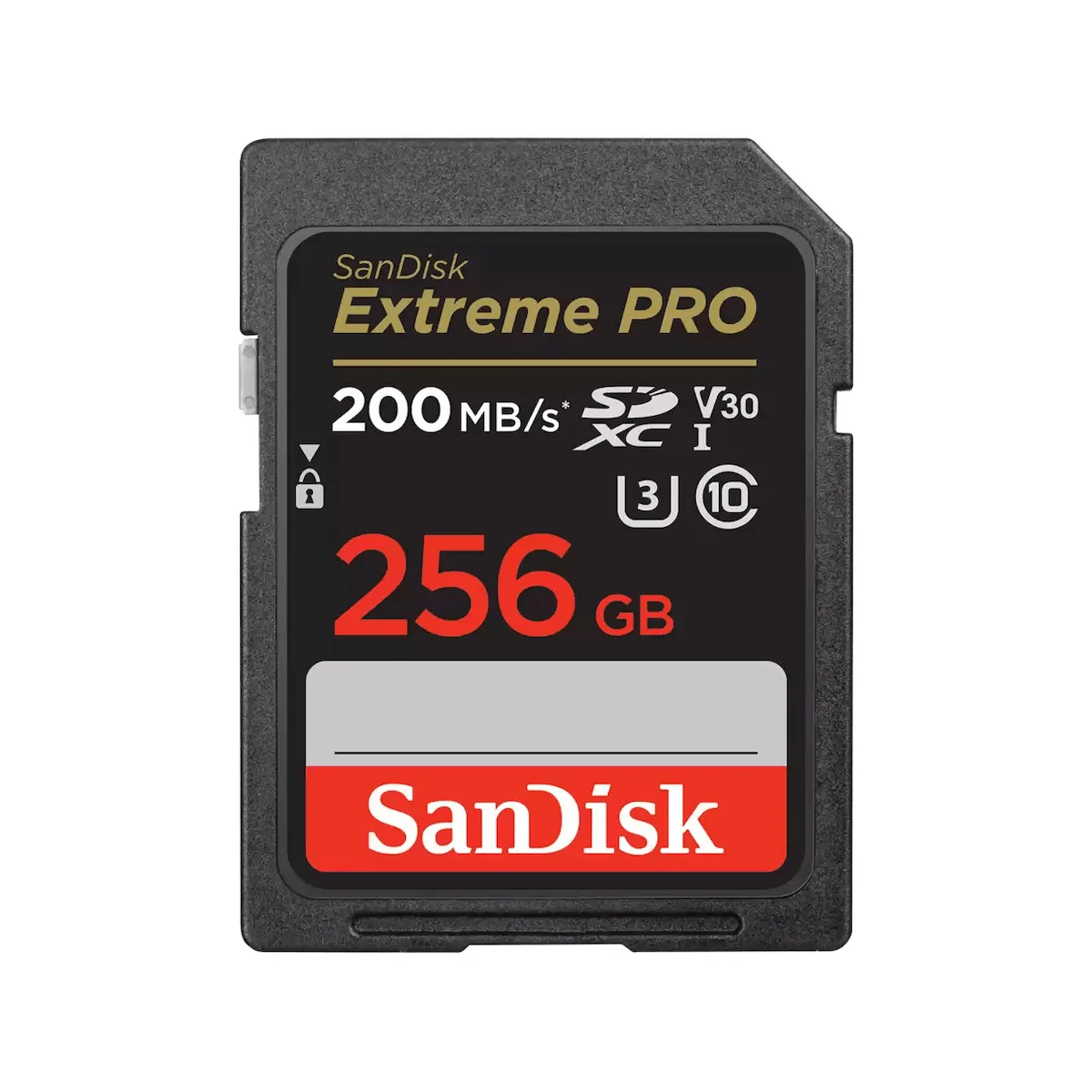 Sandisk Extreme Pro SDXC 256GB Class 10 U3 V30 UHS-I (200MB/s)