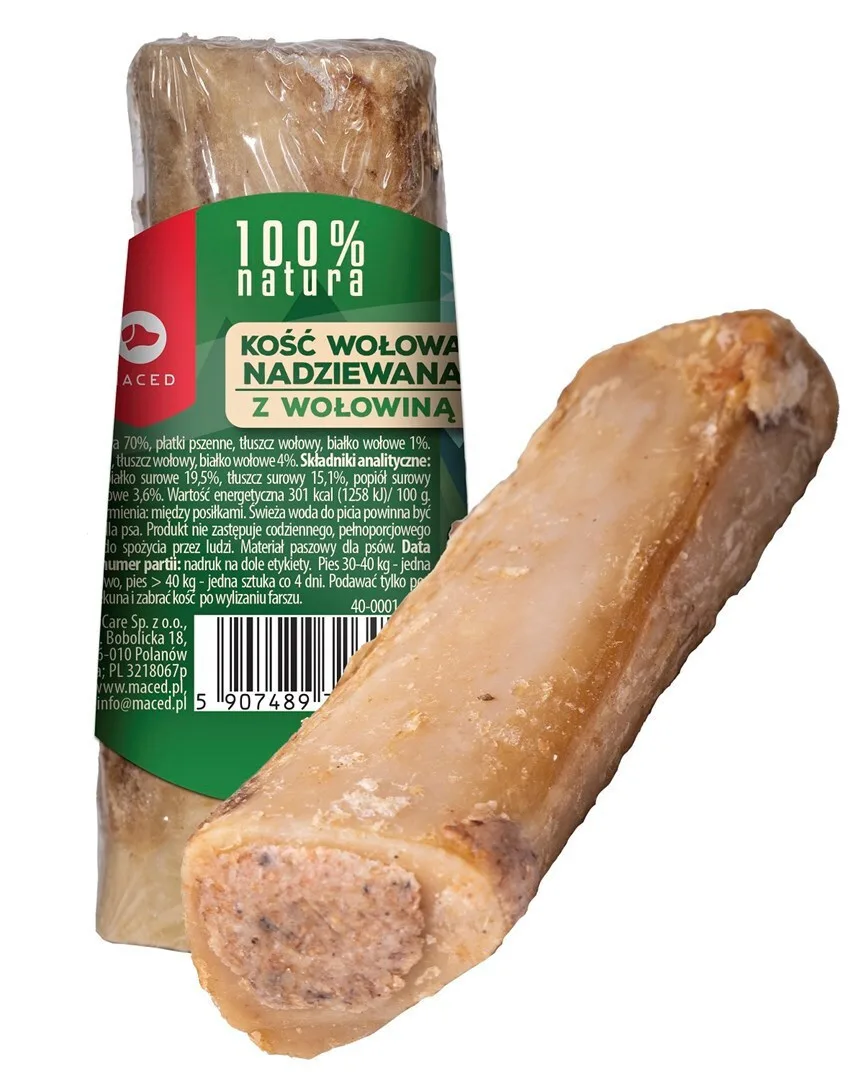Maced Bone Stuffed Beef Chew Dog 150g
