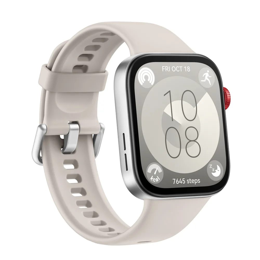 Huawei Watch Fit 3 Aluminium 43mm Αδιάβροχο με Παλμογράφο (Λευκό)