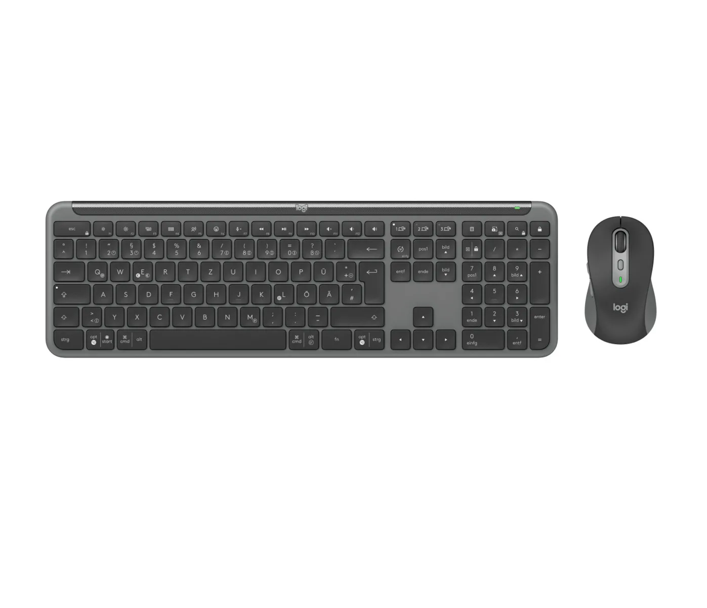 Logitech Signature Slim Combo MK950 Ασύρματο Bluetooth Σετ Πληκτρολόγιο & Ποντίκι Αγγλικό US