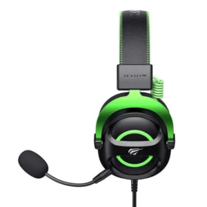 Havit H2002E Over Ear Gaming Headset με σύνδεση 3.5mm Μαύρο / Πράσινο