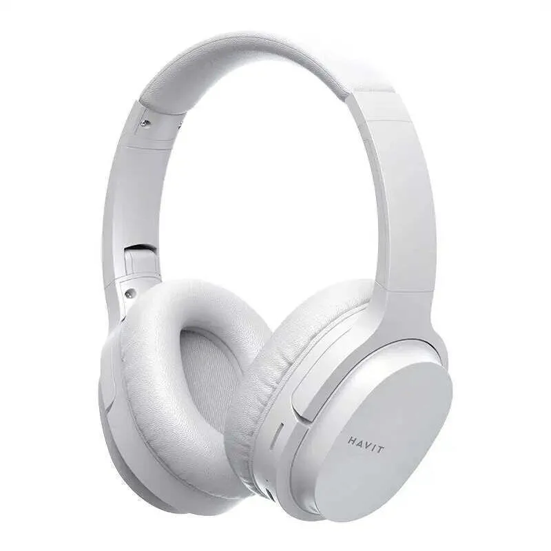 Havit I62 Ασύρματα / Ενσύρματα Over Ear Ακουστικά με 8 ώρες Λειτουργίας Λευκά 21.05.0076