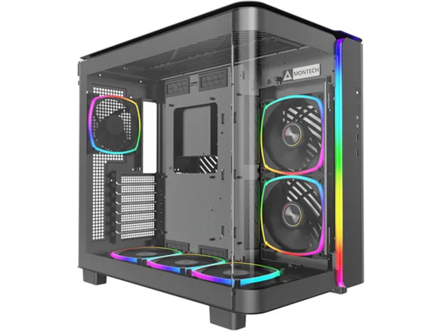 Montech King 95 Pro Midi Tower Κουτί Υπολογιστή με Πλαϊνό Παράθυρο Μαύρο