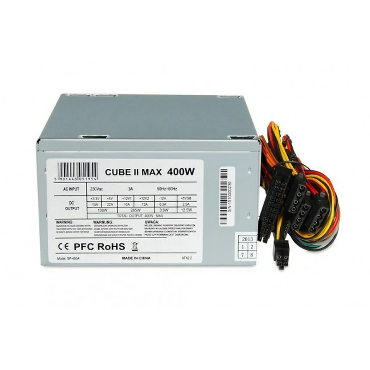 iBox Cube II 400W Γκρι Τροφοδοτικό Υπολογιστή Full Wired