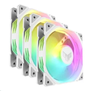 Asus TUF Gaming TR120 ARGB Case Fan με Σύνδεση 4-Pin PWM 3τμχ Λευκό
